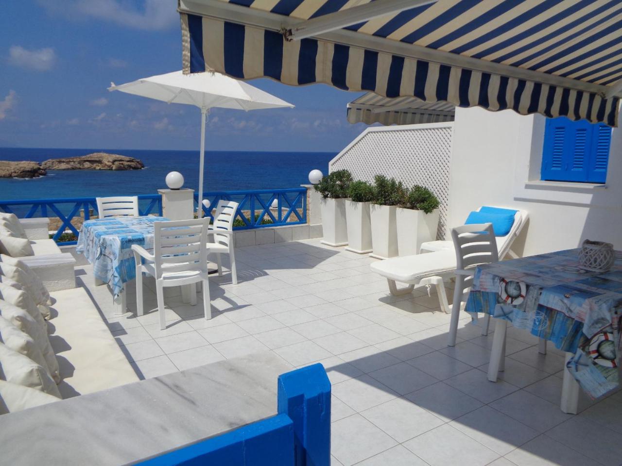 Apartment Blue And White &