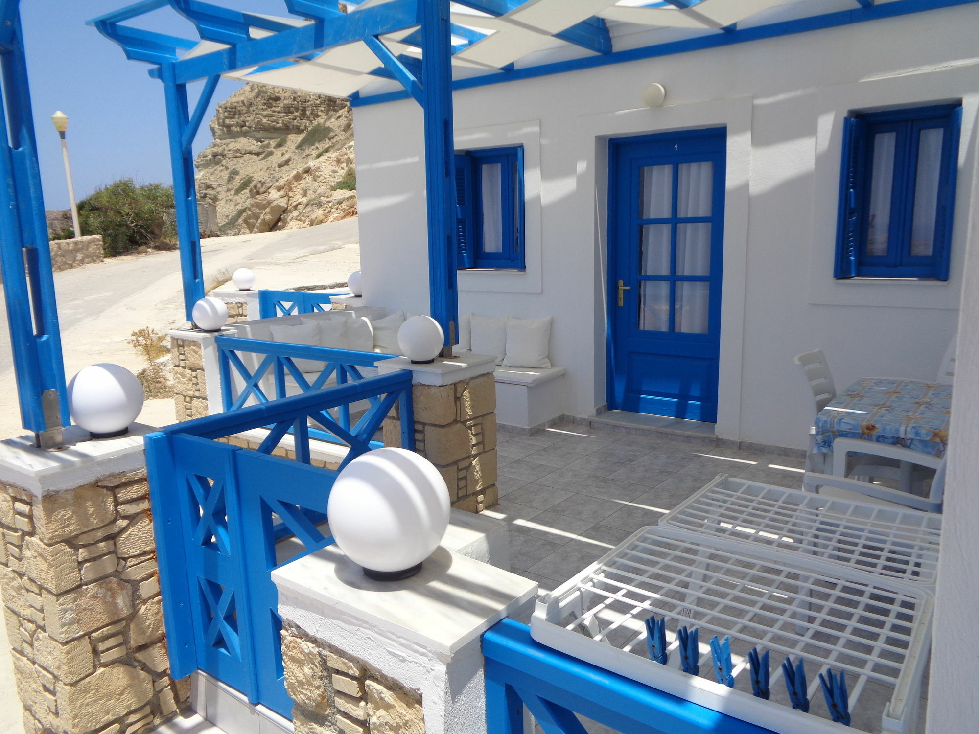 Blue And White & *
